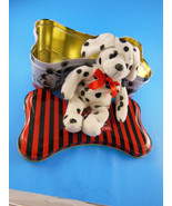 Disney 101 Dalmations Tin container box 3&quot; x 5 &quot; x 9 &quot; Plus  7.5&quot; Plush Dog - $16.26 CAD