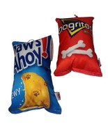SPOT Fun Food Dogritos Red Bag Plush w/Squeaker Dog Toy 7” + Paws Ahoy C... - €12,07 EUR