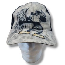 Disney Hat Strap Back Mickey Mouse Steamboat Willie Cap OSFM One Size Fi... - $34.64