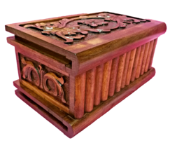 Turkish Puzzle Magic Trick Secret Jewelery Box Case Wood Pandora Handmade Big - £63.38 GBP