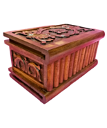 TURKISH PUZZLE MAGIC TRICK SECRET JEWELERY BOX CASE WOOD PANDORA HANDMAD... - $79.48
