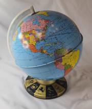 Ohio Art Company Zodiac Globe 1960s Metal Lithography 9&quot; x 12&quot; Vintage Toys - £29.37 GBP