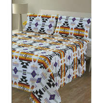 Aztec Bed Sheets Set   4 Piece Deep Pocket Queen &amp; King Size bedsheets set Geome - £21.29 GBP+