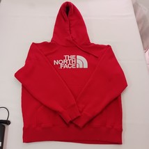 The North Face Men’s Size Large Red Cotton Blend Pullover Hoodie Sweatshirt Logo image 15