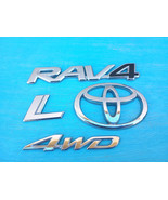 01-05 Toyota RAV4 L  RAV4L 4WD rear trunk emblem Nameplate set OEM - £20.86 GBP