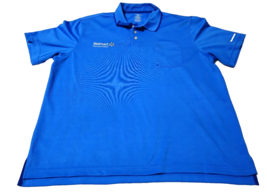 Walmart Transportation Polo Shirt Men&#39;s XL Blue Employee Uniform pocket ... - $14.50
