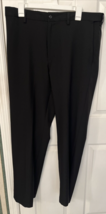 Savane Comfort Stretch Waist Black Dress Pants Men&#39;s Size 36 X 32 - £13.79 GBP