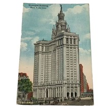 New York City NY- Municipal Building, Advertisement, Antique, Vintage Po... - $5.45