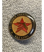 Vintage Florida Freedom Festival July 4, 1991 Tie Lapel Pin Clip USA KG JD - $13.56 CAD