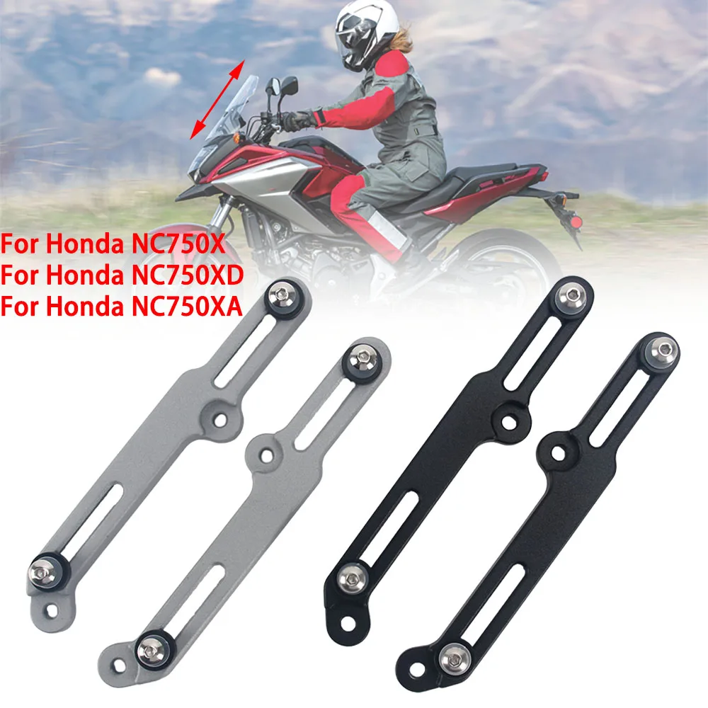 Motorcycle Windscreen Adjusters Aluminum Windshield Bracket For HONDA NC750X NC - £15.05 GBP+
