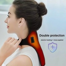 Electric Heat Therapy Neck Shoulder USB Cordless Thermal Wrap - £34.01 GBP