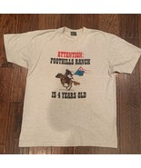 Vintage Mens Foothills Ranch Is 4 Years Old Fruit Of The Loom Graphic T-... - $19.79