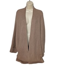 Old Navy Women&#39;s Open Front Cardigan Batwing Sweater Size 3X Taupe Knit Ribbed - £27.83 GBP