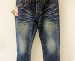 PRPS Uomini Jeans Slim Fit Demon Solido Blu Taglia 32W E63P54P - $83.60