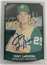 Tony La Russa Signed Autographed 1989 Pacific Legends Baseball Card - Ka... - $39.99