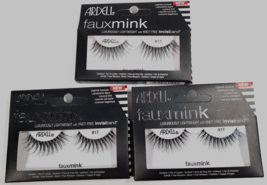 Ardell Professional Faux Mink Set of 3 Luxuriously Lightweight Invisiband Lashes - £10.16 GBP