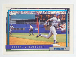 Darryl Strawberry 1992 Topps #550 Los Angeles Dodgers MLB Baseball Card - £0.78 GBP