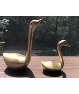 Vintage MSR Imports Solid Brass Swan And Gosling - £33.52 GBP