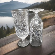 Fifth Avenue Portico Iced Tea Glasses 8” Tall Lead Crystal Set of 2 - $370.49 MXN
