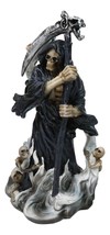 Black Death Plaque Grim Reaper Holding Scythe With Dead Soul Spirits Fig... - $552.04 MXN