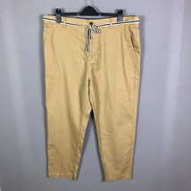 Zanerobe Mens Tan Jumpa Cotton Linen Blend Chino Pants Size 38 - £31.46 GBP