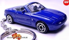 RARE KEY CHAIN RING BLUE MAZDA MIATA MX5 EUNOS ROADSTER CUSTOM LIMITED E... - £38.42 GBP