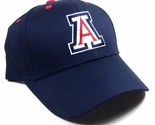 NCAA UNIVERSITY OF ARIZONA WILDCATS LOGO BLUE ADJUSTABLE HAT CAP CURVED ... - $21.80