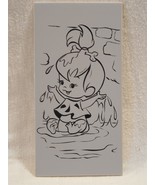 Flintstones 1965 French/Dutch Ceramic Tile with Pebbles Flintstone and L... - $20.44 CAD
