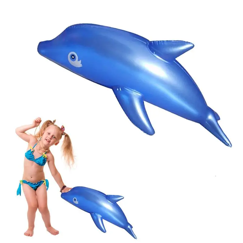Dolphin Inflatable Toy 53cm Inflatable Floating Swimming Pool Dolphin Toys - £7.63 GBP
