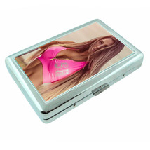 Fiji Pin Up Girls D13 Silver Metal Cigarette Case RFID Protection Wallet - £13.15 GBP