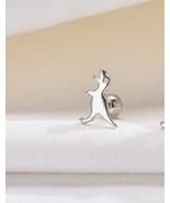 Dinosaur T rex silver cartilage stud SET OF 2 - $12.21 CAD