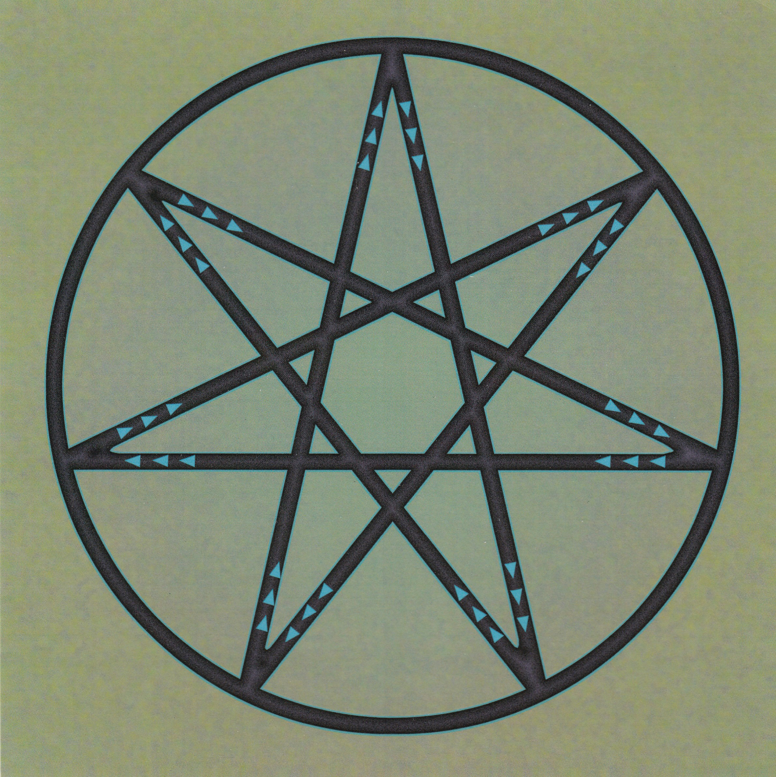 Fairy Star Healing Crystal Laminated Grid Card 8x8inch Moon Sun Mars Saturn - $8.41
