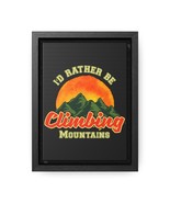 Personalized Canvas Wrap - Mountain Climber&#39;s Dream - Vertical Gallery P... - £41.13 GBP+