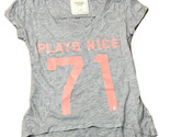 Abercrombie &amp; Fitch NY “Plays Nice 71” V Neck T-shirt Tee shirt Women XS... - $11.68