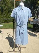 Nwt Tahari A.Levine Blue Cotton Dress 14 - £25.07 GBP