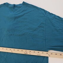 Hanes Beefy 3-Button Men’s Turquoise Long Sleeve T-Shirt Size XL  image 8