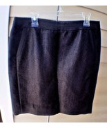 Ann Taylor Women&#39;s Fine Italian Fabric Black Pencil Skirt Two-tone Size ... - £9.70 GBP