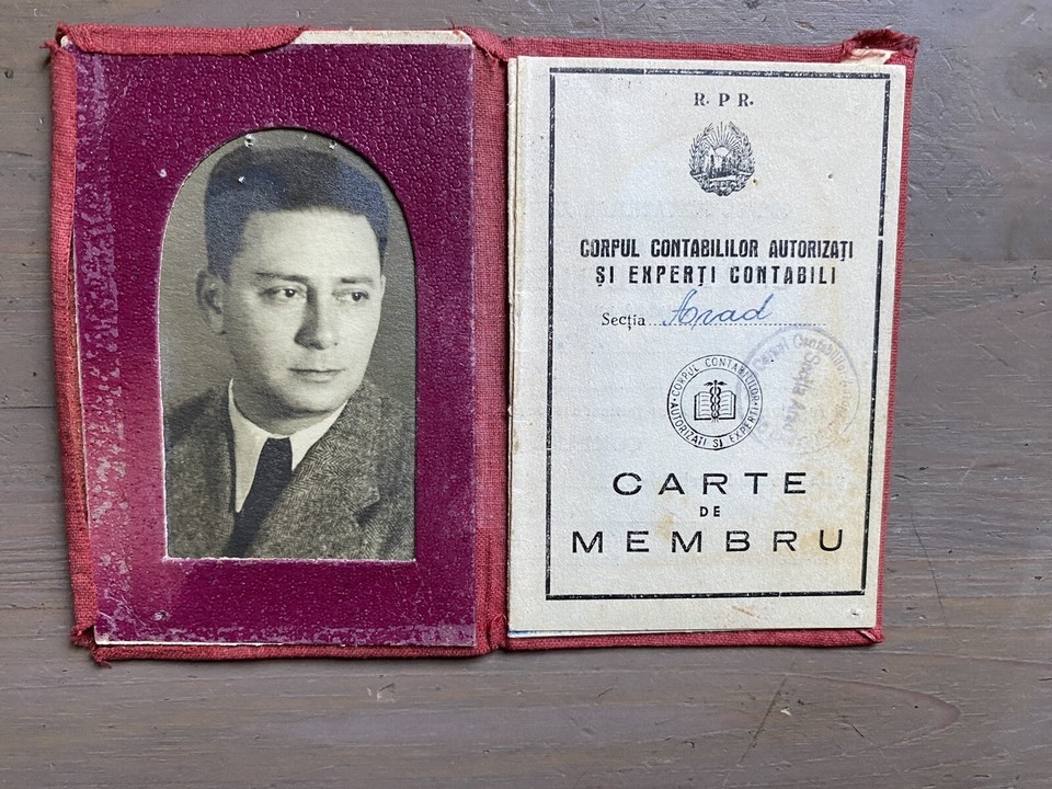 Old Document Romania Corps Of Authorized Accountants 1947 - $18.50