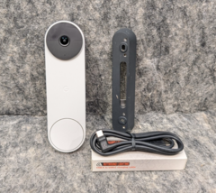 Google Nest GWX3T WiFi Smart Video Doorbell - Battery - Snow with Mount - $47.99
