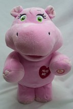 Hallmark Singing &amp; Dancing Pink Hippo &quot;I Like Big Hugs&quot; 11&quot; Plush Stuffed Animal - £15.56 GBP