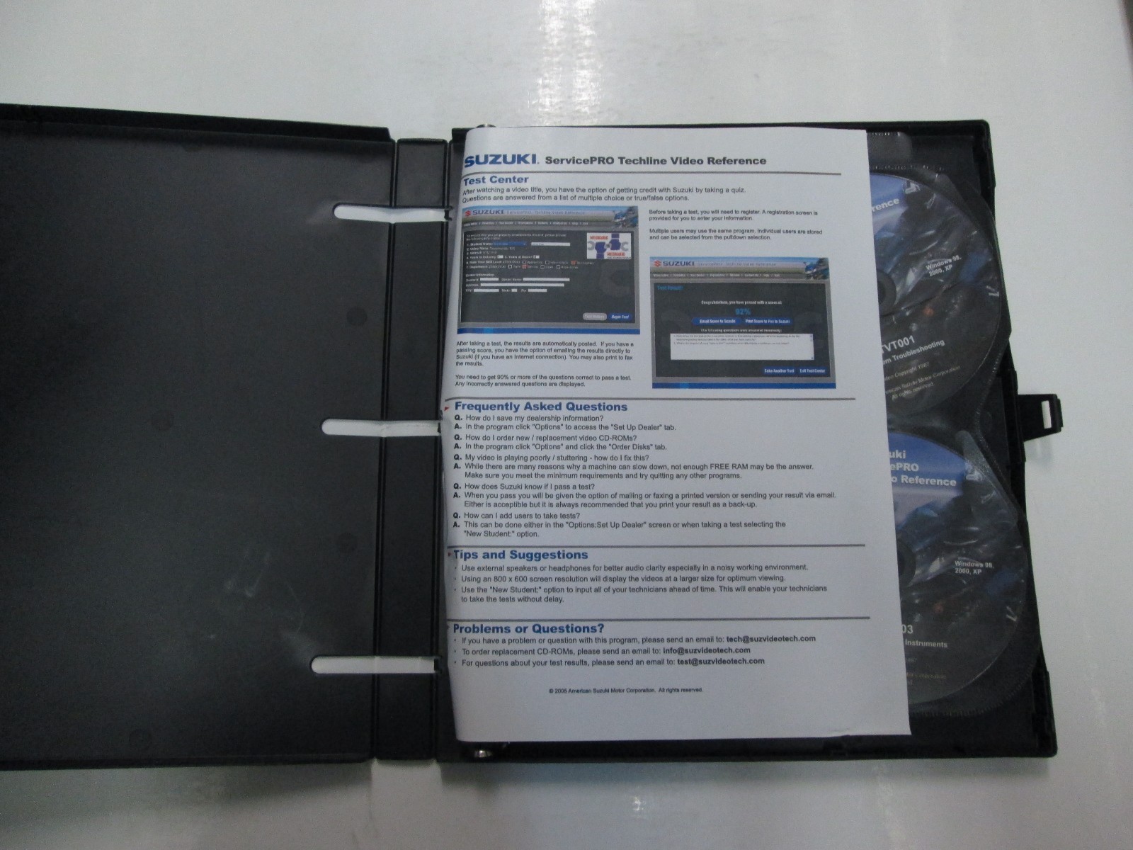 2006 2007 Suzuki ServicePRO Techline Video Reference CD DVD 4 Stroke SET FACTORY Item image 2