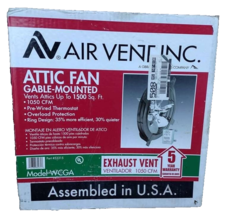 Air Vent 53315 Attic Fan Gable-Mounted 18&quot; H X 17.8&quot; W X 7.3&quot; L X 15&quot; D ... - $78.21