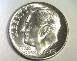 1956 Roosevelt Dime Nice Uncirculated Nice Unc Original Coin Bobs Coins 99c Ship - $5.00