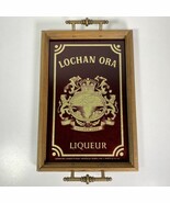Lochan Ora Liqueur Wooden Glass Framed Wooden Wall Art Serving Tray Vtg - $71.27