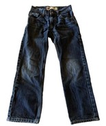 Levis 505 Youth Jeans Size 10 Reg Straight Leg Dark Wash Pants 25x25 Pre... - $13.54 CAD