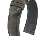 Hirsch Heritage Leather Watch Strap - Anthracite Black - L - 22mm - Shin... - $108.95