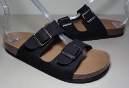 Skechers Size 9 M Granola Relaxed Fit Black Sandals New Women&#39;s Shoes - £78.34 GBP