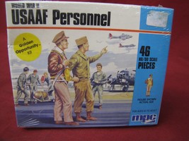 World War II USAAF Personnel MPC HO/OO Scale Model Kit 46 piece Sealed - $19.79