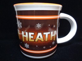 Heath Candy Chocolate Bar Coffee Mug Cup Advertising Brown Orange with S... - $11.88