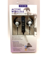 Active Wireless Black Earbuds In Line Mic Bluetooth Dynamic Stereo Ear H... - £8.67 GBP